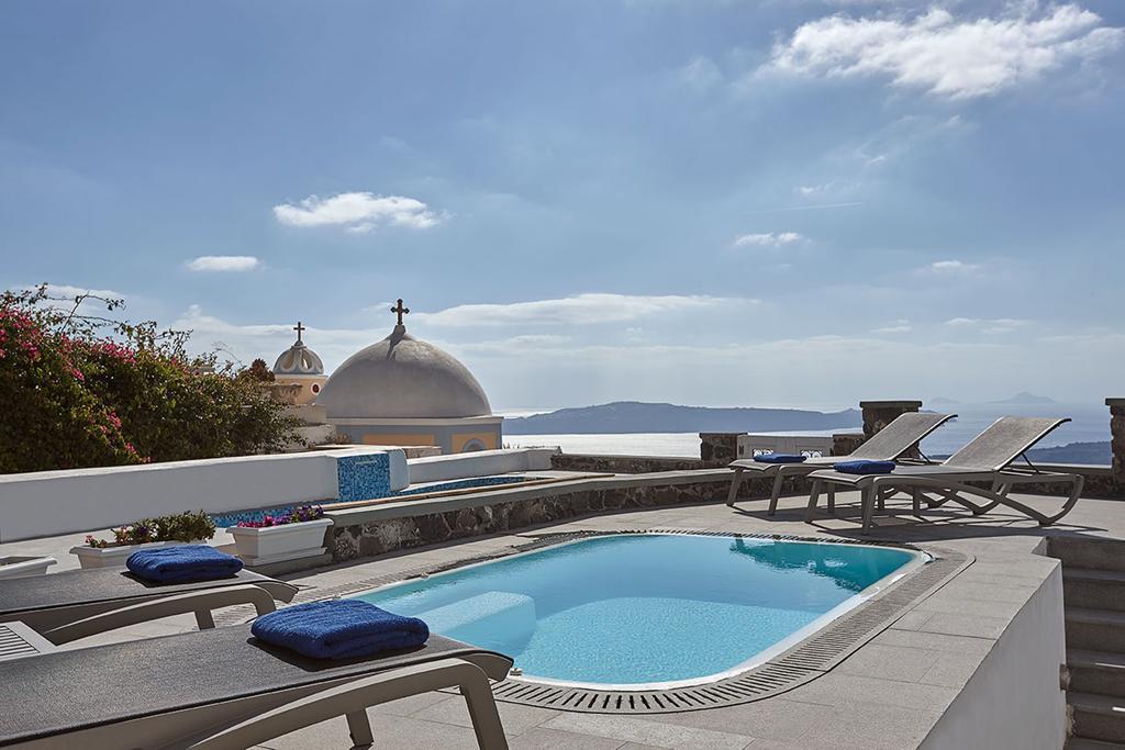 Villa Dakoronia Firá Buitenkant foto